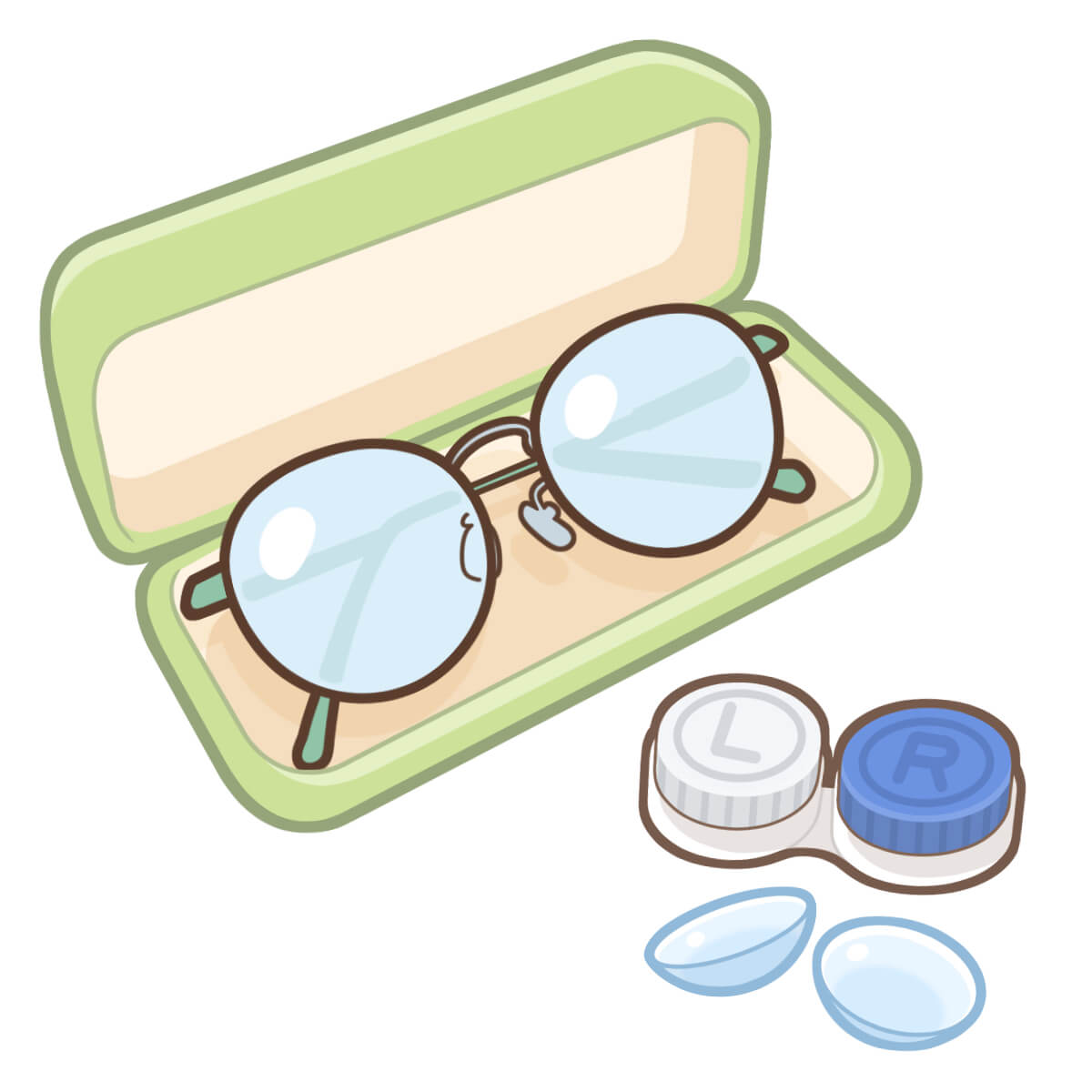 メガネ?コンタクト?それとも裸眼?